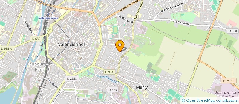 localisation de l'entreprise MONSIEUR PHILIPPE DESTENAY  VALENCIENNES