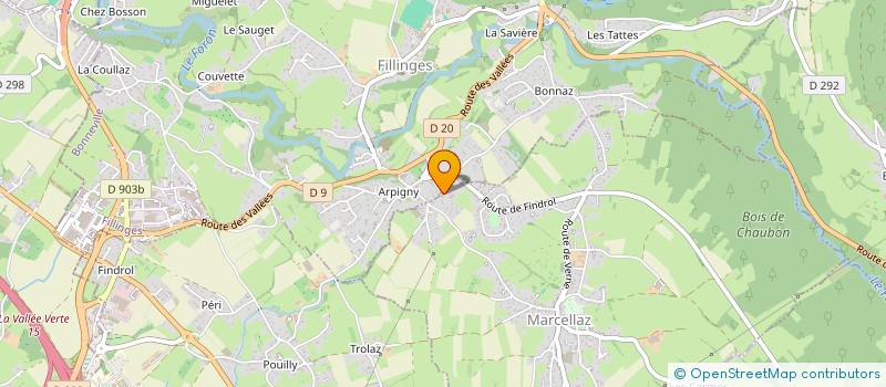 localisation de l'entreprise MONSIEUR PHILIPPE DETURCHE  MARCELLAZ