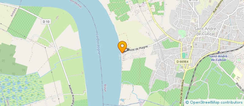 localisation de l'entreprise MONSIEUR PHILIPPE DEVAUD  SAINT-ANDRE-DE-CUBZAC