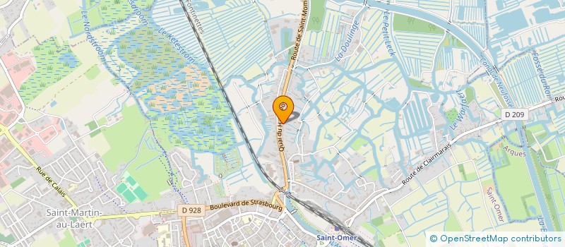 localisation de l'entreprise MONSIEUR PHILIPPE DEWALLE  SAINT-OMER