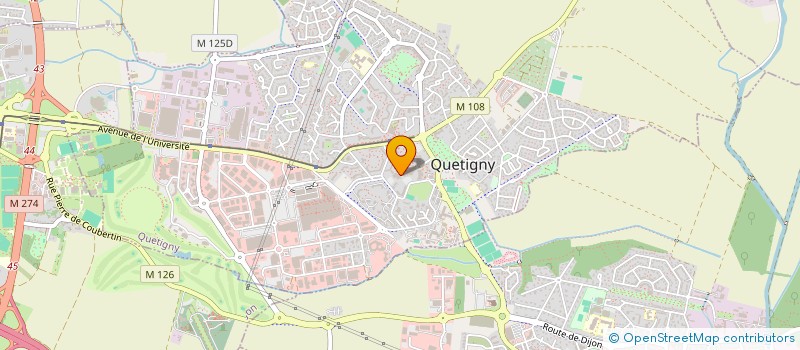 localisation de l'entreprise MONSIEUR PHILIPPE DHORME  QUETIGNY