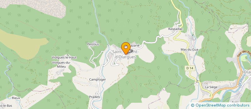 localisation de l'entreprise MONSIEUR PHILIPPE DIDIER  OLARGUES