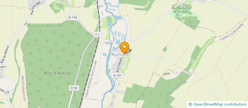 localisation de l'entreprise MONSIEUR PHILIPPE DILLOCOURT  AUTHUILLE