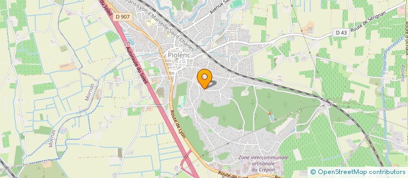 localisation de l'entreprise MONSIEUR PHILIPPE DONADIO  PIOLENC