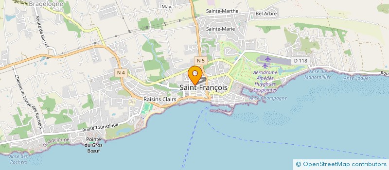 localisation de l'entreprise MONSIEUR PHILIPPE DONATIEN  SAINT-FRANCOIS
