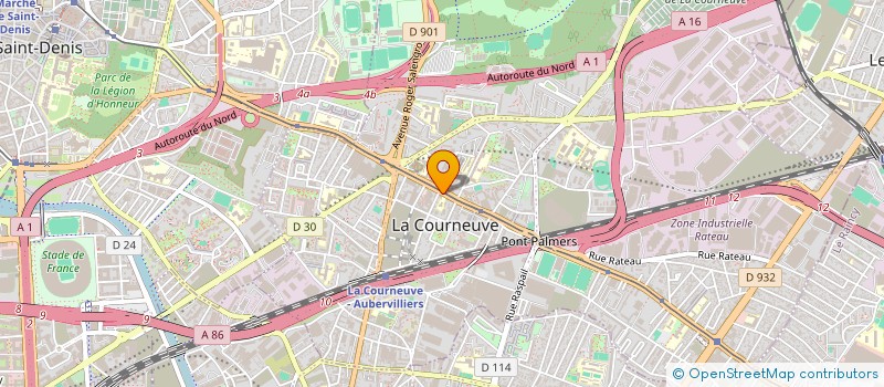 localisation de l'entreprise MONSIEUR PHILIPPE DONG à LA COURNEUVE