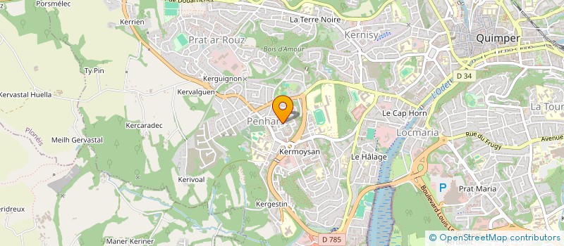 localisation de l'entreprise MONSIEUR PHILIPPE DOUCET à QUIMPER