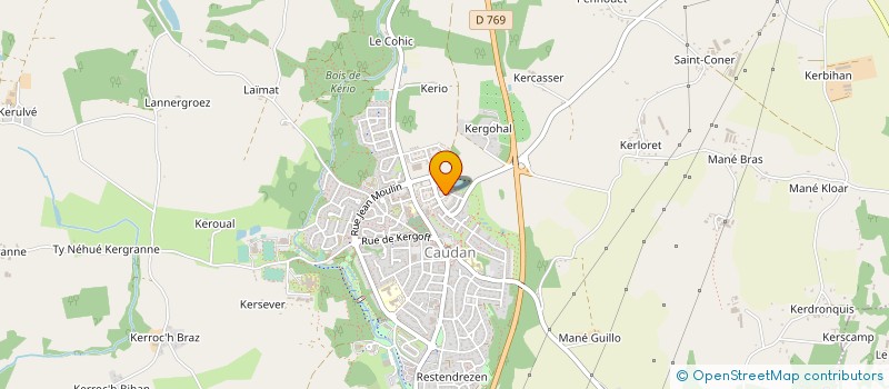localisation de l'entreprise MONSIEUR PHILIPPE DREANO  CAUDAN
