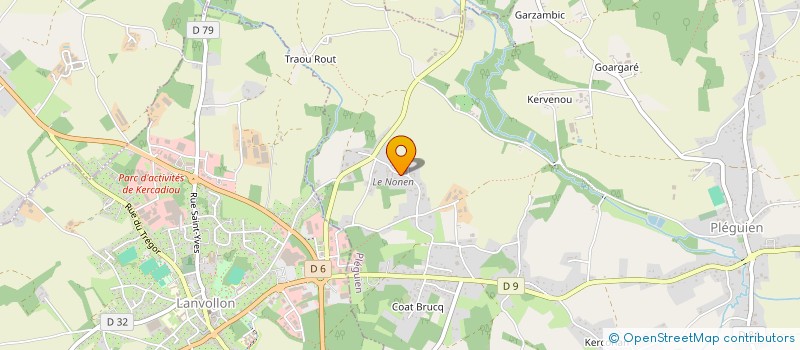 localisation de l'entreprise MONSIEUR PHILIPPE DRESSEN  PLEGUIEN