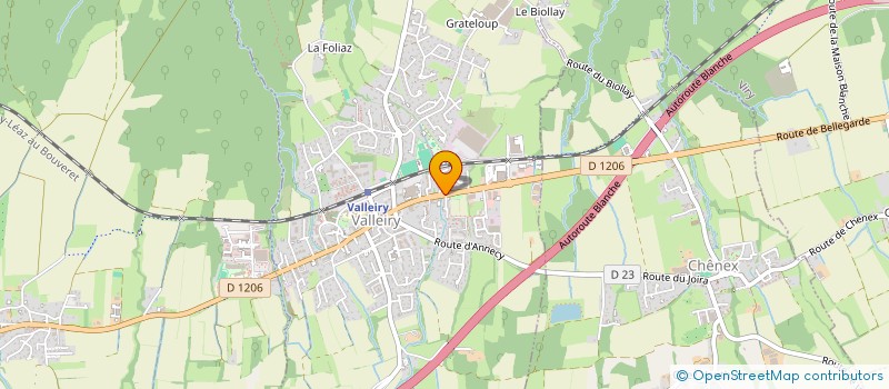 localisation de l'entreprise MONSIEUR PHILIPPE DREVON  VALLEIRY