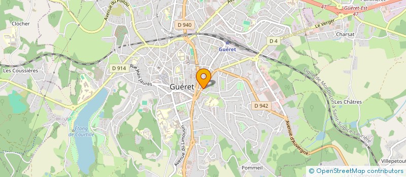 localisation de l'entreprise MONSIEUR PHILIPPE DROMEL  GUERET