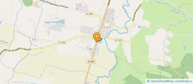 localisation de l'entreprise MONSIEUR PHILIPPE DUBARRY  SEISSAN