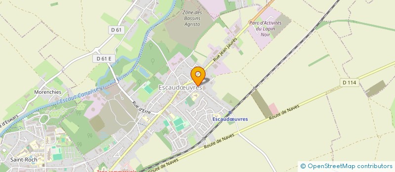 localisation de l'entreprise MONSIEUR PHILIPPE DUBOIS  ESCAUDUVRES