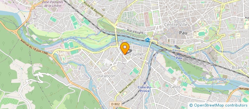 localisation de l'entreprise MONSIEUR PHILIPPE DUBOIS à PAU