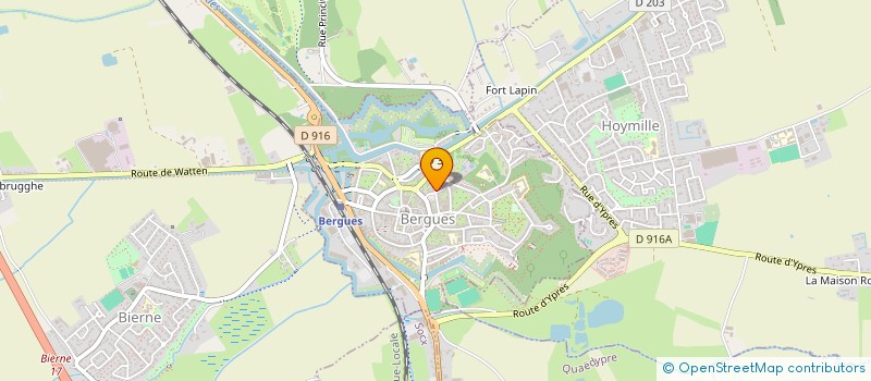 localisation de l'entreprise MONSIEUR PHILIPPE DUBOIS  BERGUES