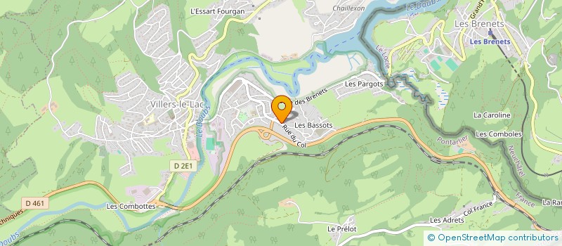 localisation de l'entreprise MONSIEUR PHILIPPE DUBOIS à VILLERS-LE-LAC