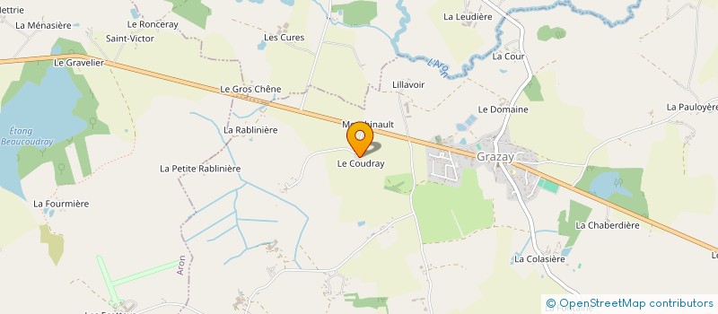 localisation de l'entreprise MONSIEUR PHILIPPE DUBOIS  GRAZAY