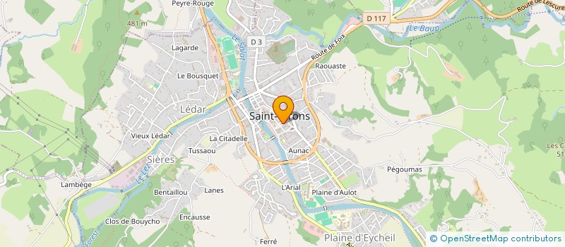 localisation de l'entreprise MONSIEUR PHILIPPE DUBOIS à SAINT-GIRONS