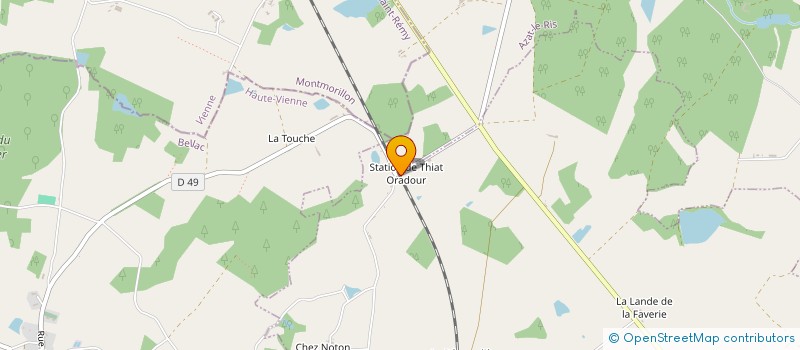 localisation de l'entreprise MONSIEUR PHILIPPE DUBOIS GACHET à ORADOUR-SAINT-GENEST