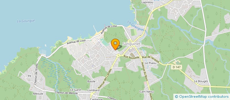 localisation de l'entreprise MONSIEUR PHILIPPE DUBOS  SANGUINET