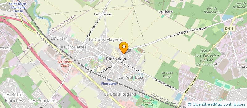 localisation de l'entreprise MONSIEUR PHILIPPE DUBRULLE  PIERRELAYE