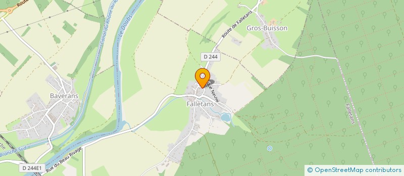 localisation de l'entreprise MONSIEUR PHILIPPE DUBUC  FALLETANS