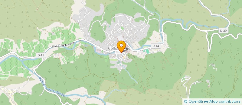 localisation de l'entreprise MONSIEUR PHILIPPE DUBUIS  COLLOBRIERES