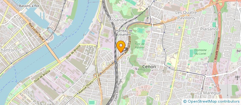 localisation de l'entreprise MONSIEUR PHILIPPE DUCASSE  CENON