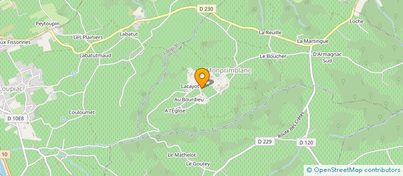 localisation de l'entreprise MONSIEUR PHILIPPE DUCAULE  MONPRIMBLANC