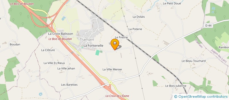 localisation de l'entreprise MONSIEUR PHILIPPE DUCHENE  TRAMAIN