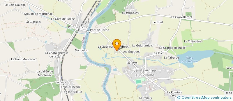 localisation de l'entreprise MONSIEUR PHILIPPE DUCLOS à SAINTE-ANNE-SUR-VILAINE