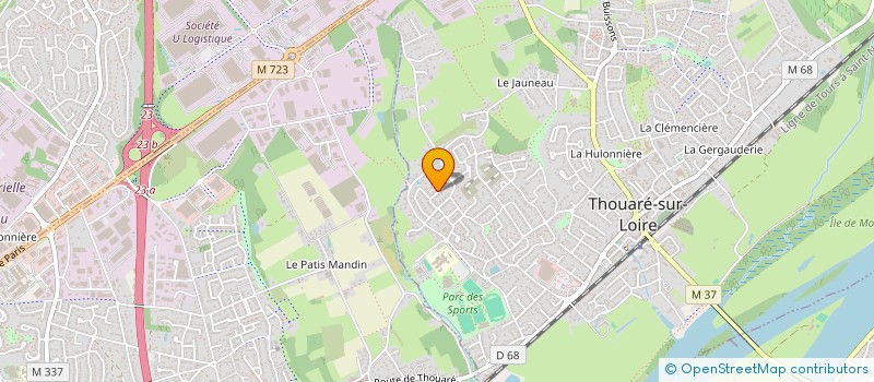 localisation de l'entreprise MONSIEUR PHILIPPE DUCLOS à THOUARE-SUR-LOIRE