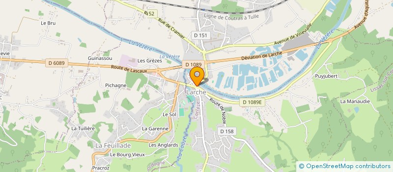 localisation de l'entreprise MONSIEUR PHILIPPE DUCONGE  LARCHE