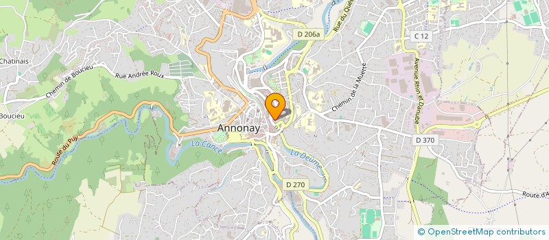 localisation de l'entreprise MONSIEUR PHILIPPE DUCREUX  ANNONAY