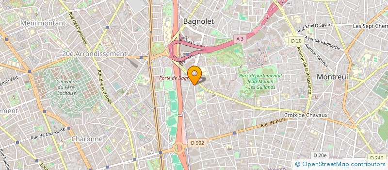 localisation de l'entreprise MONSIEUR PHILIPPE DUFOREST à BAGNOLET