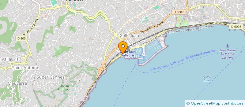 localisation de l'entreprise MONSIEUR PHILIPPE DUFOUR  VALLAURIS