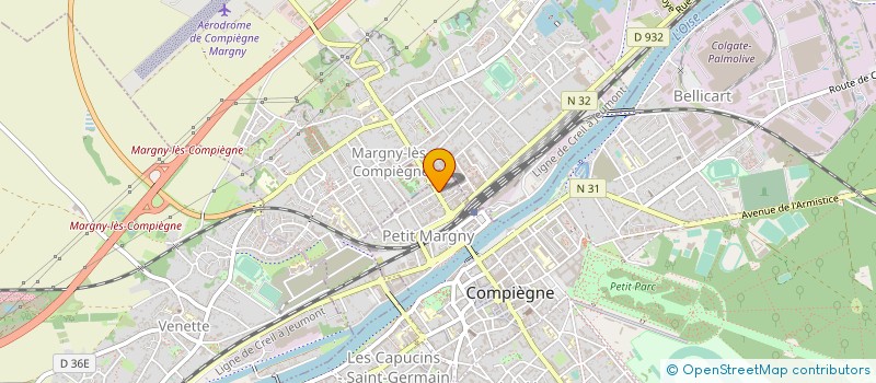 localisation de l'entreprise MONSIEUR PHILIPPE DUFRESNE  COMPIEGNE