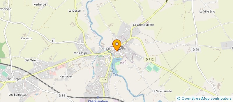 localisation de l'entreprise MONSIEUR PHILIPPE DUGAY  CHATELAUDREN-PLOUAGAT