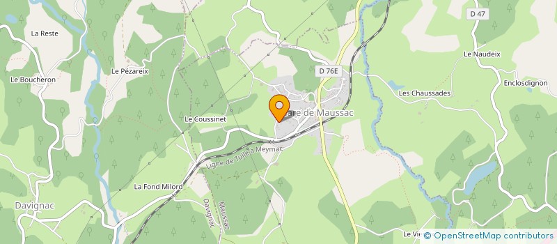 localisation de l'entreprise MONSIEUR PHILIPPE DUMAS  MAUSSAC