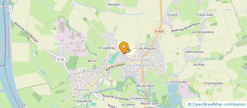 localisation de l'entreprise MONSIEUR PHILIPPE DUMAS à SAINT-DIDIER-SUR-CHALARONNE