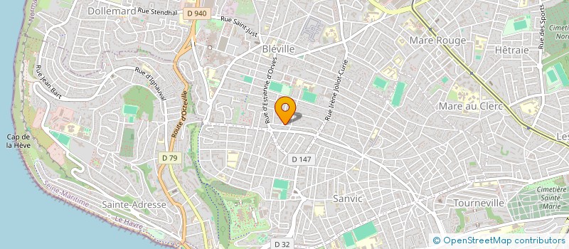 localisation de l'entreprise MONSIEUR PHILIPPE DUMETZ  LE HAVRE