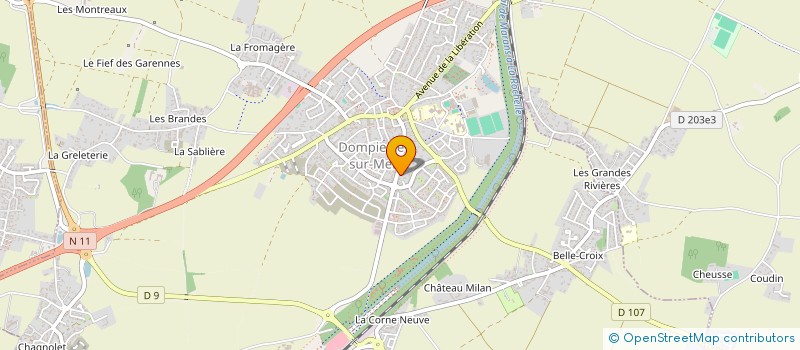 localisation de l'entreprise MONSIEUR PHILIPPE DUMOUCHET  DOMPIERRE-SUR-MER