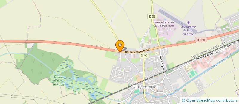 localisation de l'entreprise MONSIEUR PHILIPPE DUPONT  VITRY-EN-ARTOIS