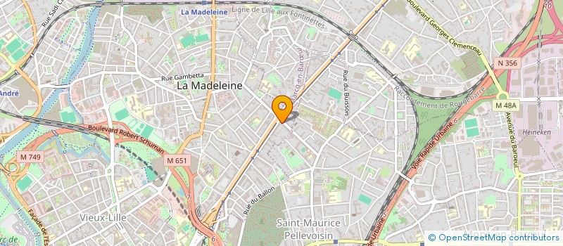 localisation de l'entreprise MONSIEUR PHILIPPE DUPUICH à LA MADELEINE