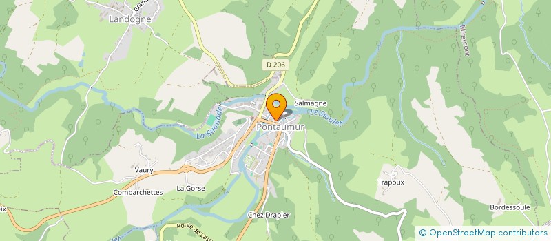 localisation de l'entreprise MONSIEUR PHILIPPE DUPUY  PONTAUMUR