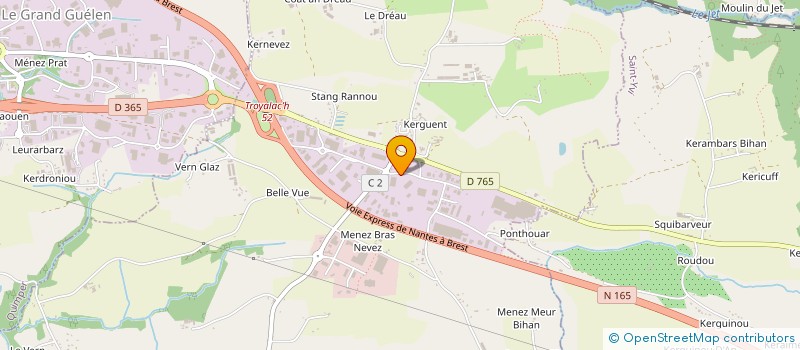 localisation de l'entreprise MONSIEUR PHILIPPE DURAND à SAINT-EVARZEC