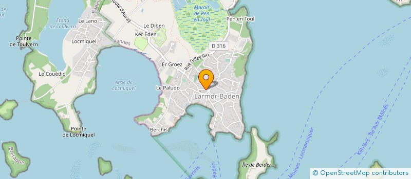 localisation de l'entreprise MONSIEUR PHILIPPE DURAND  LARMOR-BADEN