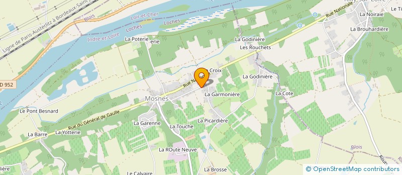 localisation de l'entreprise MONSIEUR PHILIPPE DURAND  MOSNES