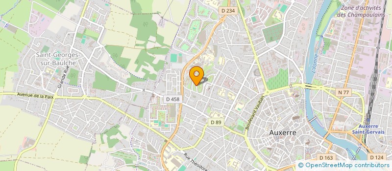 localisation de l'entreprise MONSIEUR PHILIPPE DURAND à AUXERRE