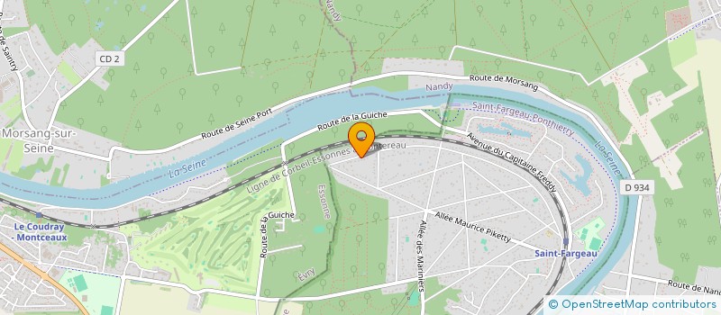 localisation de l'entreprise MONSIEUR PHILIPPE DURAND  SAINT-FARGEAU-PONTHIERRY